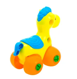 Carro Caballo Figura Armable + Destornillador Juguete
