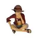 Figura Luffy Sentado - One Piece