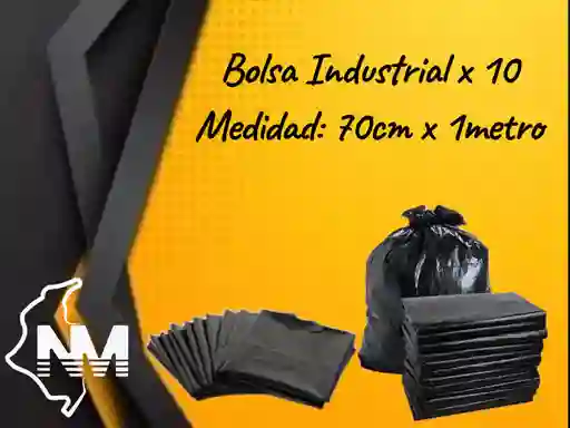 Bolsa Industrial 70cm X 1metro X 10unidades