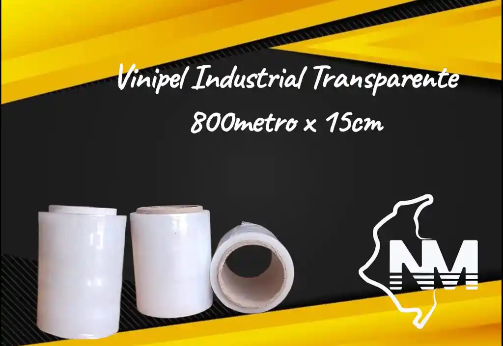Vinipel Industrial Transparente 800metro X 15cm