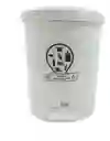 Papelera Caneca Pedal 13 Litros Estilo Hogar Baño Reglamentaria Blanca