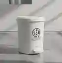 Papelera Caneca Pedal 13 Litros Estilo Hogar Baño Reglamentaria Blanca