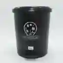 Papelera Caneca Pedal 13 Litros Estilo Hogar Baño Reglamentaria Negro