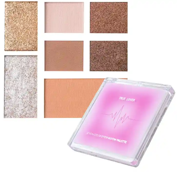 Paleta De Sombras 7 Tonos Bronzer Glam True Lover