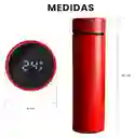 Termo Led 500ml Acero Inoxidable Pantalla Temperatura Rojo