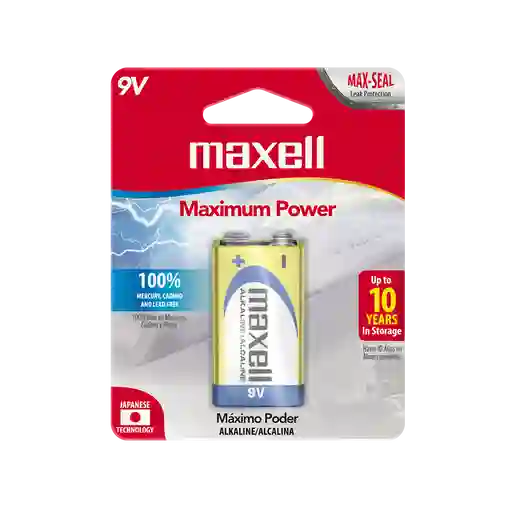 Bateria Maxell 9v