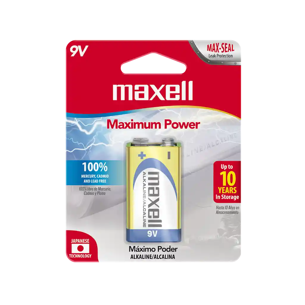 Bateria Maxell 9v