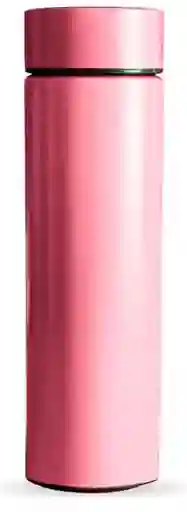 Termo Led 500ml Acero Inoxidable Pantalla Temperatura Digital Rosa Publicitario