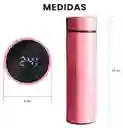 Termo Led 500ml Acero Inoxidable Pantalla Temperatura Digital Rosa Publicitario