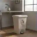 Basurero Pedal 35 L Uso Institucional Blanco