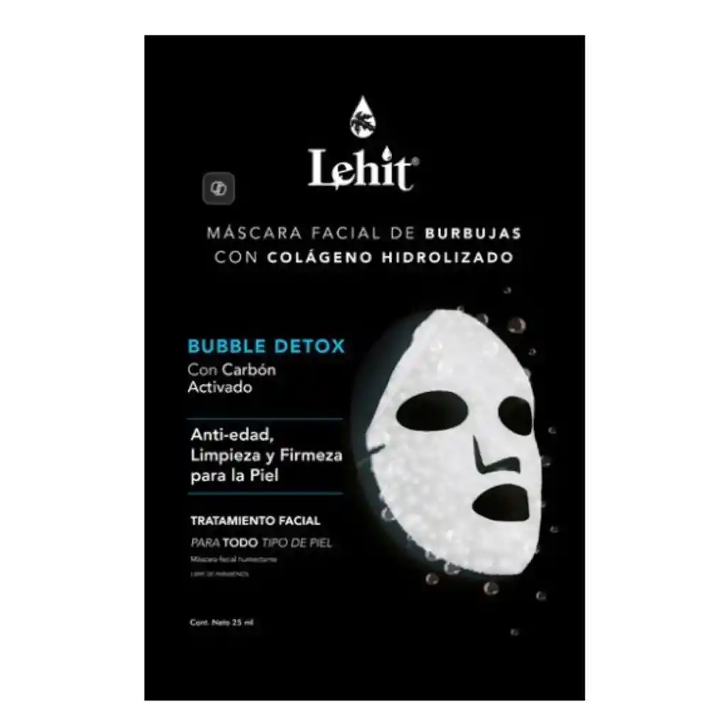 Lehit Mascara Facial De Burbujas Con Colagen0 Hidrolizado 25ml