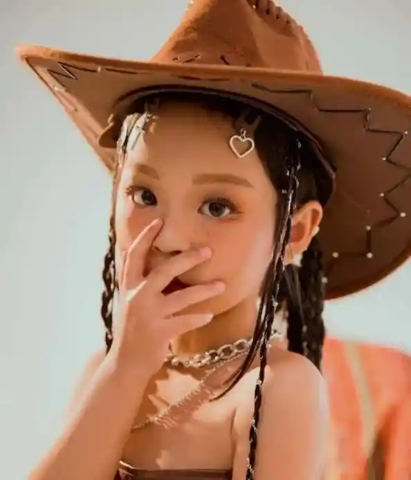 Sombrero Vaquero Clásico Gamuzado Para Niño Café Claro Disfraz Halloween