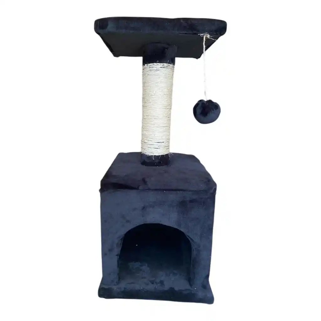 Gimnasio Para Gatos Con Rascador, Cama Y Cueva 75x35x35 Cm Color Azul