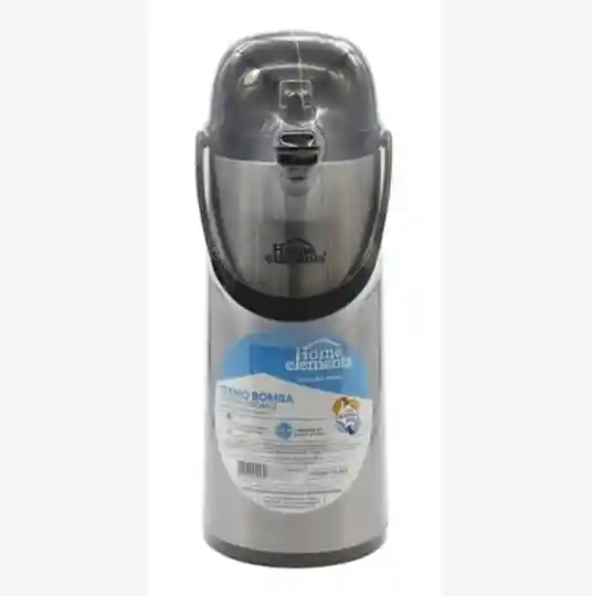 Termo Bomba 1.9 Litros Para Tinto Acero Home Elements Gris