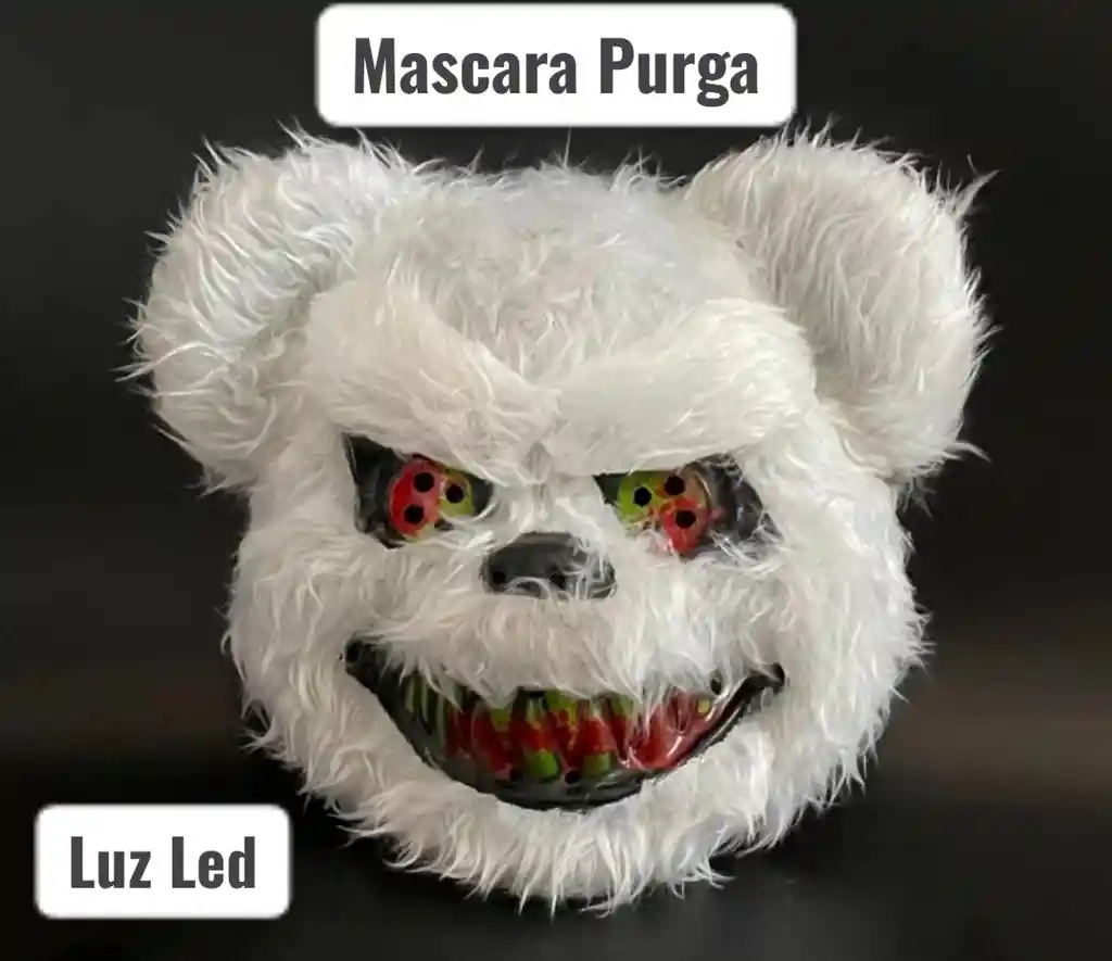 Mascara Oso Purga Luz Led