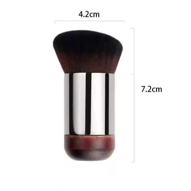 Brocha Para Maquillaje En Bambú Y Cerdas Finas Sintéticas