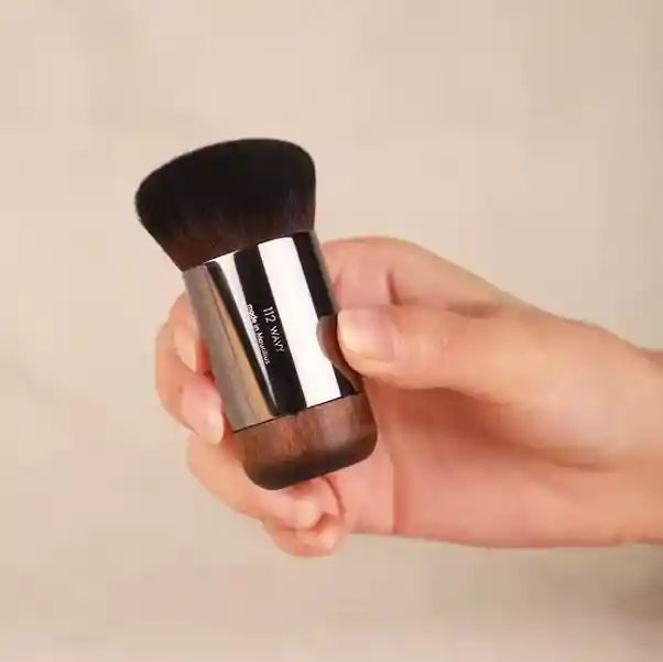 Brocha Para Maquillaje En Bambú Y Cerdas Finas Sintéticas