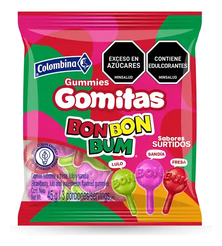 Gomita Bon Bon Bum Surtida X 45 G