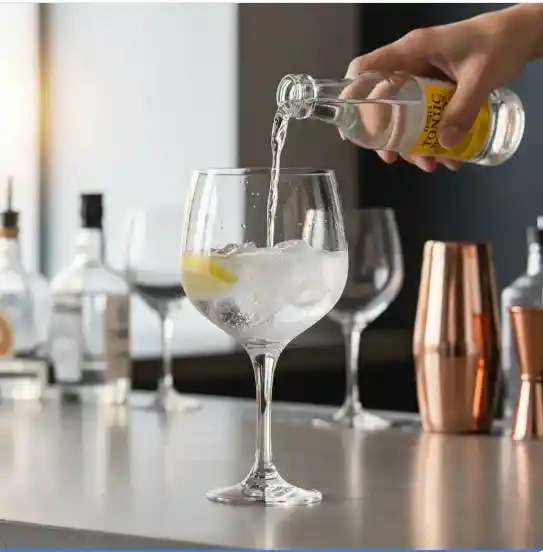Copa Ginebra Gin Tonic 6 Unidades Vidrio Marca Cristar