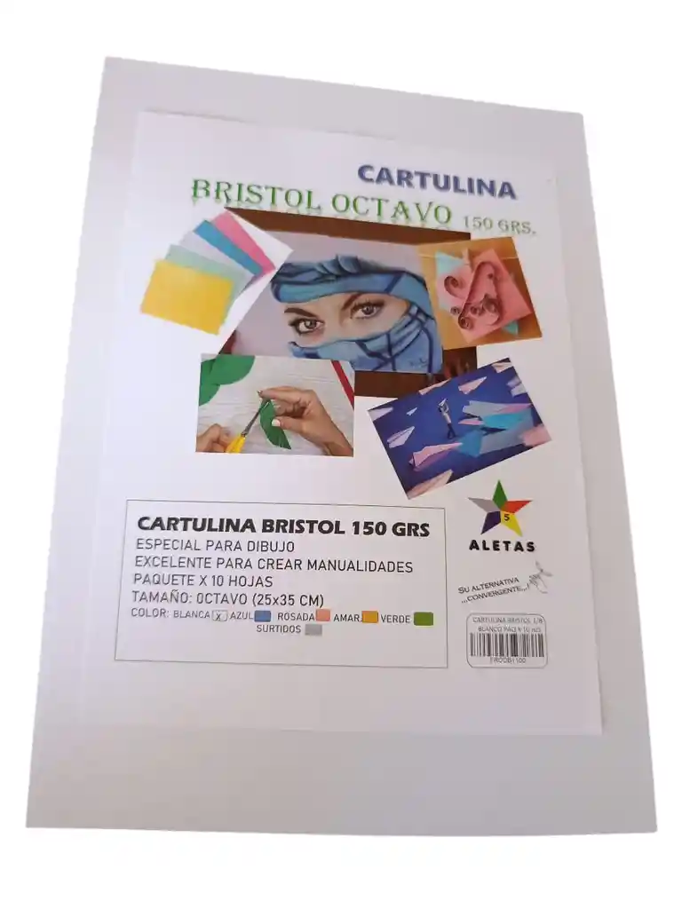 Cartulina Blanca 150 Gr 1/8x10hojas