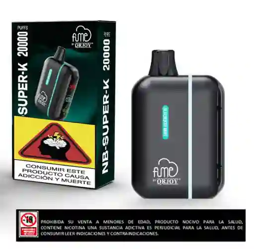 Vapeador Fume Super K Blueberry Mint 20.000 Puffs