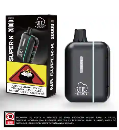 Vapeador Fume Super K Black Ice 20.000 Puffs