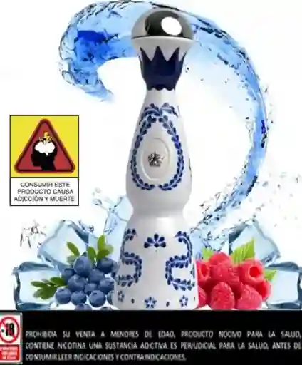 Vapeador Humo Azul Grape Berries Ice 15.000 Puffs