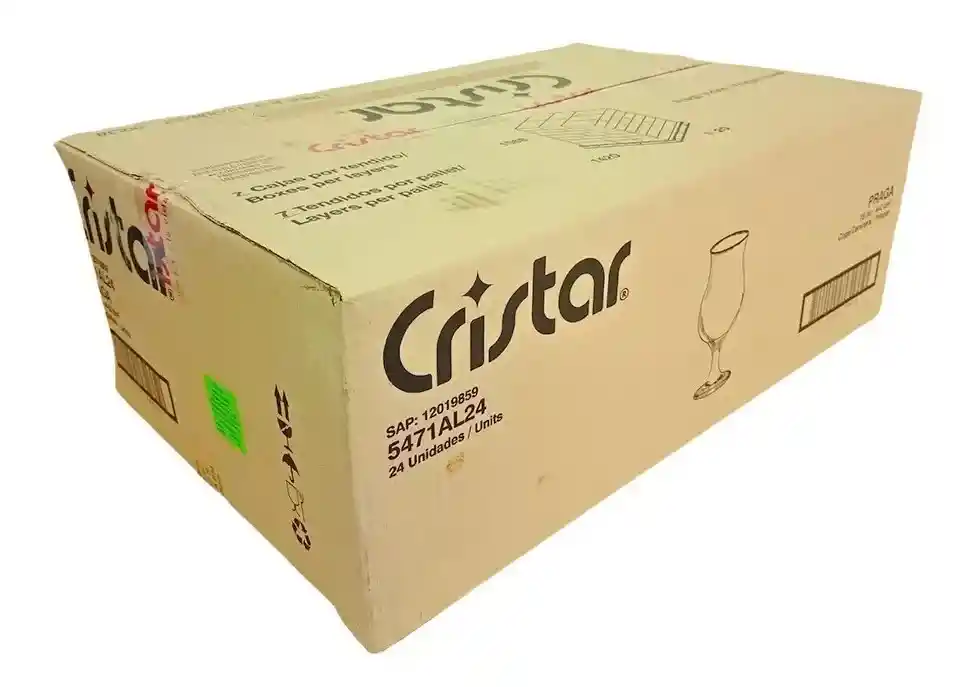 Copa Cervecera Praga Caja X 24 Unidades Cristar