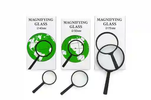 🔍 Lupa De Mano 75 Mm – Magnifying Glass Straight Shank
