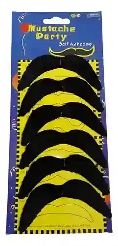 Set De 6 Bigotes Mostacho Cold Autoadhesivos X6