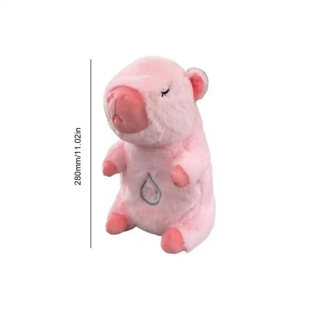 Peluche Capibara Interactivo Movimiento Luz Y Música Juguete Niños Niñas Color Rosa