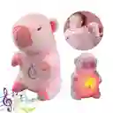 Peluche Capibara Interactivo Movimiento Luz Y Música Juguete Niños Niñas Color Rosa