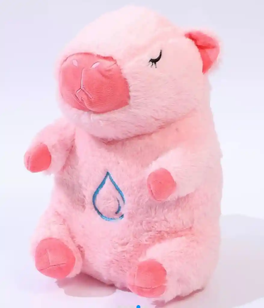 Peluche Capibara Interactivo Movimiento Luz Y Música Juguete Niños Niñas Color Rosa