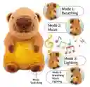Peluche Capibara Interactivo Movimiento Luz Y Música Juguete Niños Niñas Color Café