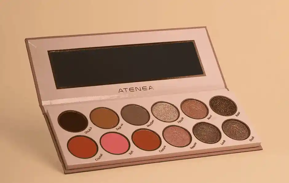 Paleta De Sombras Rose 12 Tonos Sublime Atenea