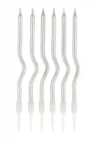 Vela Espiral Plateada X6