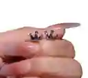 Aretes De Corona Plateados