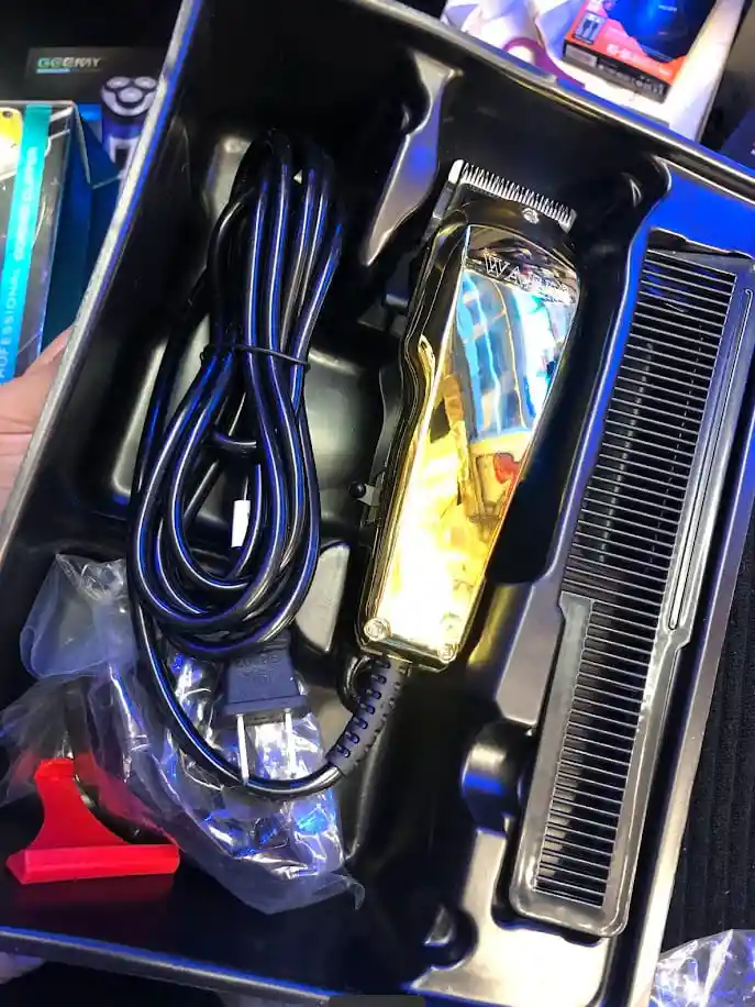 Maquina Peluquera Cortadora De Pelo Dorada Waer Wa-8593