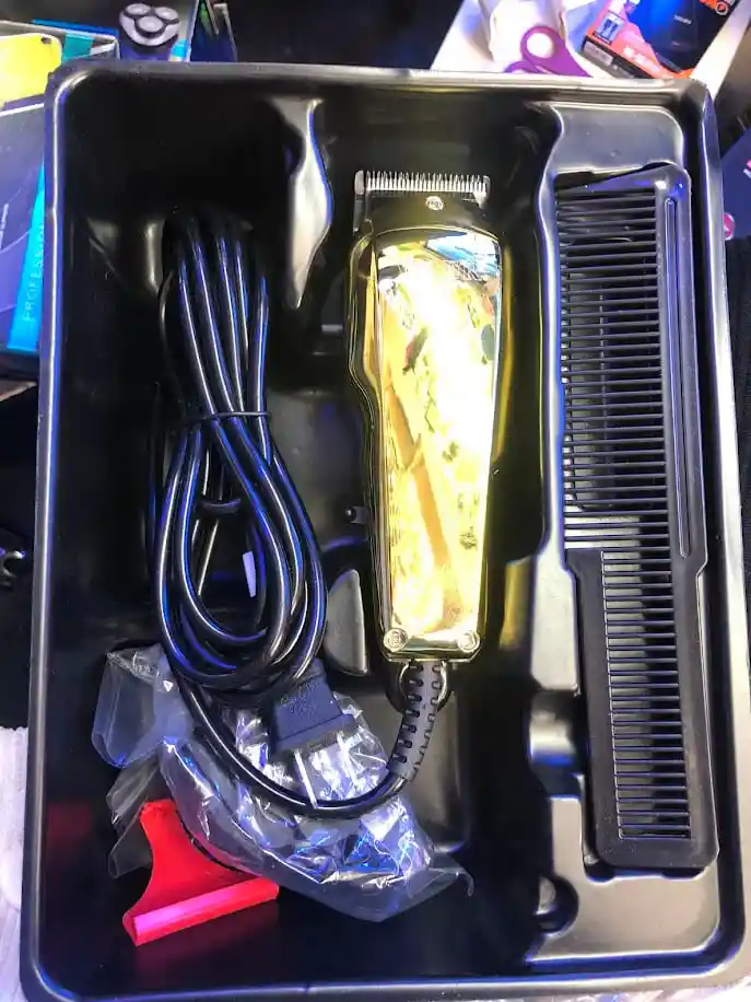 Maquina Peluquera Cortadora De Pelo Dorada Waer Wa-8593