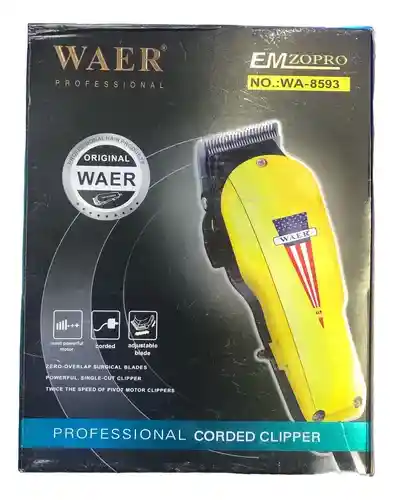 Maquina Peluquera Cortadora De Pelo Dorada Waer Wa-8593