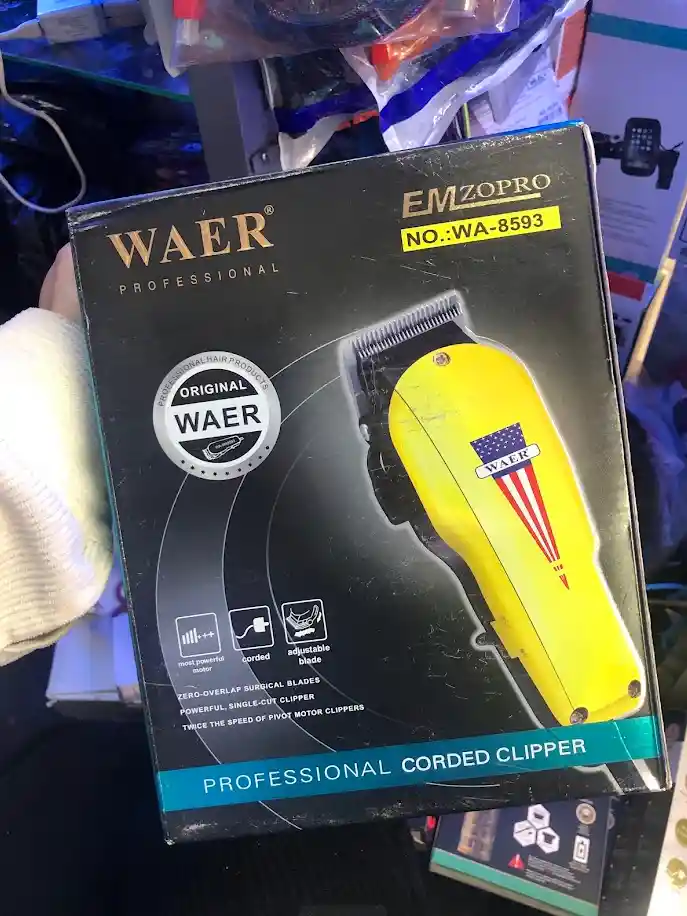 Maquina Peluquera Cortadora De Pelo Dorada Waer Wa-8593