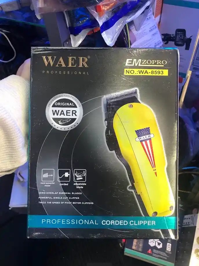 Maquina Peluquera Cortadora De Pelo Dorada Waer Wa-8593