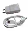 Cargador Weibo Completo Adaptador Usb Y Cable Tipo C Blanco