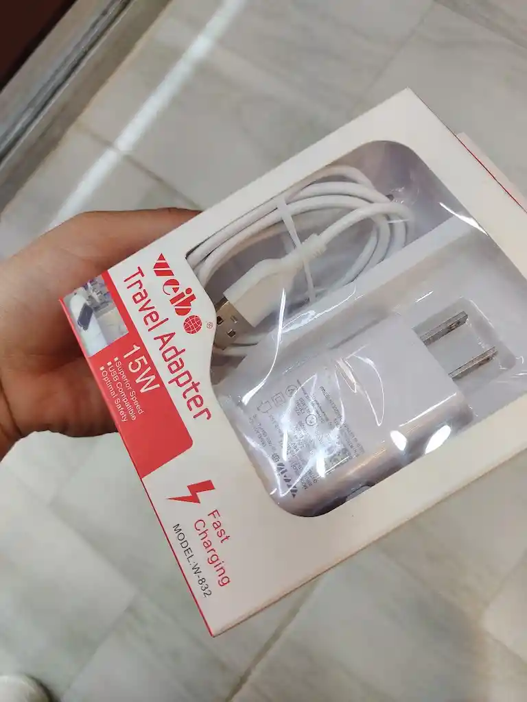 Cargador Weibo Completo Adaptador Usb Y Cable Tipo C Blanco