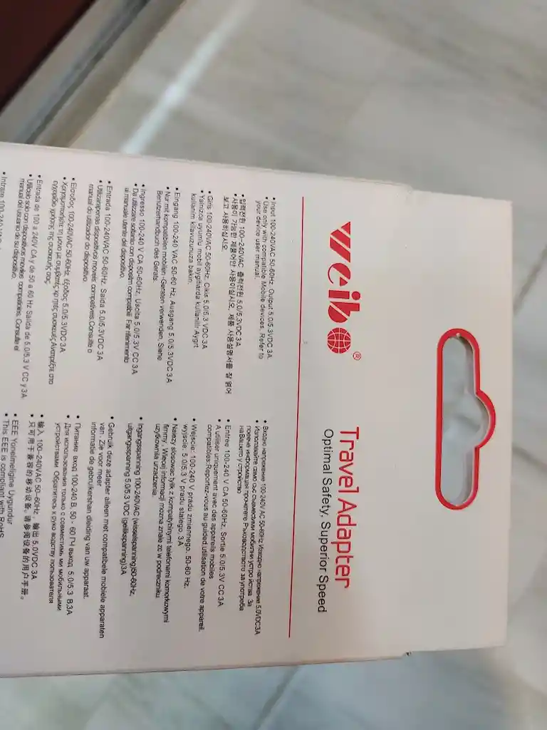 Cargador Weibo Completo Adaptador Usb Y Cable Tipo C Blanco