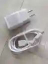 Cargador Weibo Completo Adaptador Usb Y Cable Tipo C Blanco