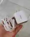 Cargador Treqa Completo Adaptador Con Tres Usb Y Cable Tipo C Rapido