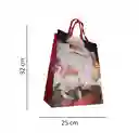 Bolsa De Regalo Navidad Papa Noel Mediana 32 Cm X 25 Cm
