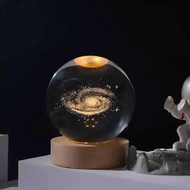 Lámpara Esfera De Cristal Galaxia