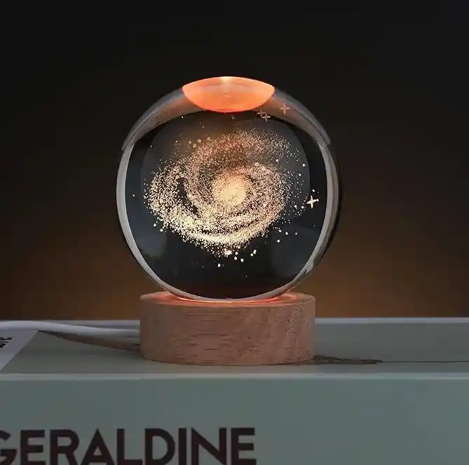 Lámpara Esfera De Cristal Galaxia